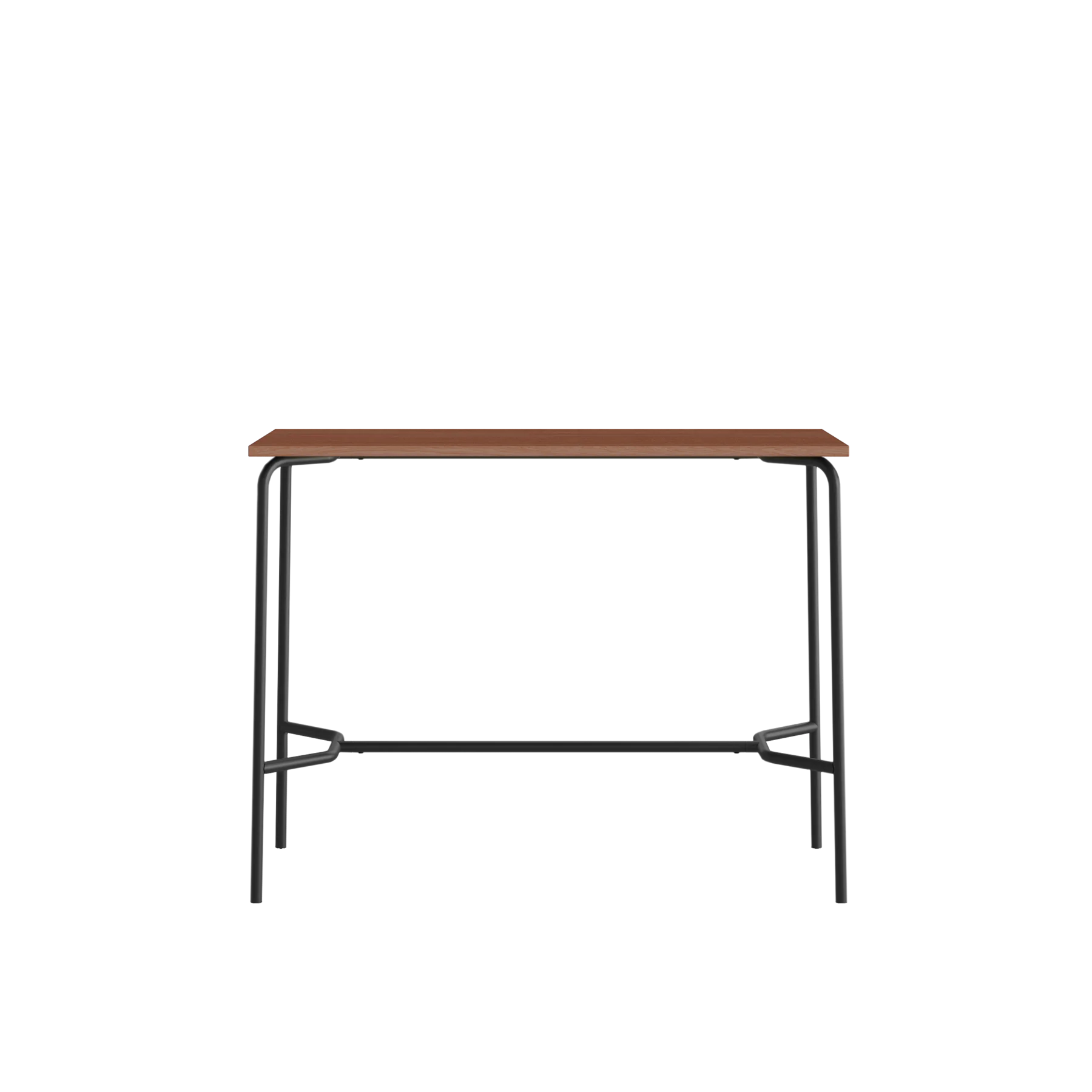 Стол барный GIBKO прямоугольный 140х60 RAL 9005, Орех Дижон натуральный