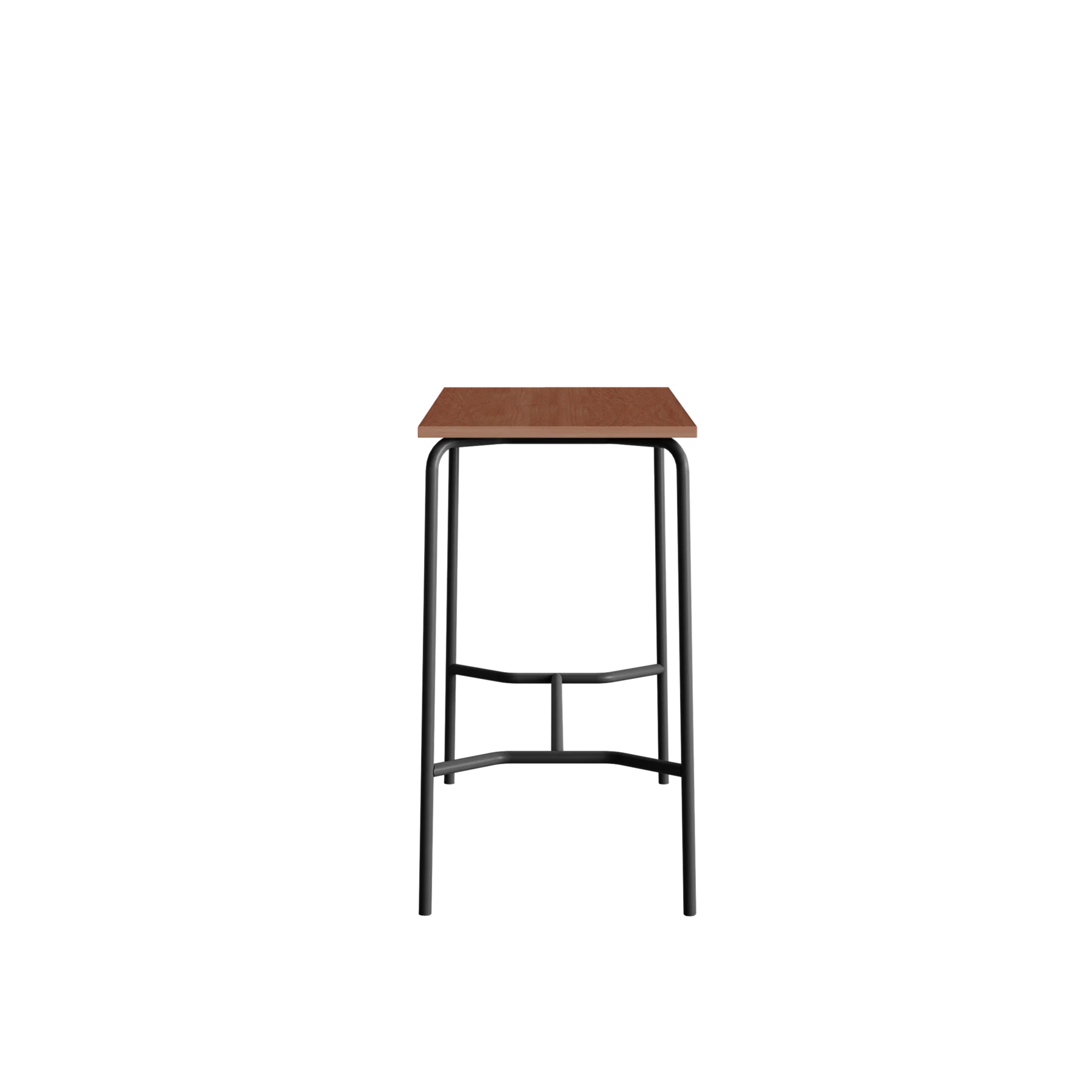 Стол барный GIBKO прямоугольный 140х60 RAL 9005, Орех Дижон натуральный