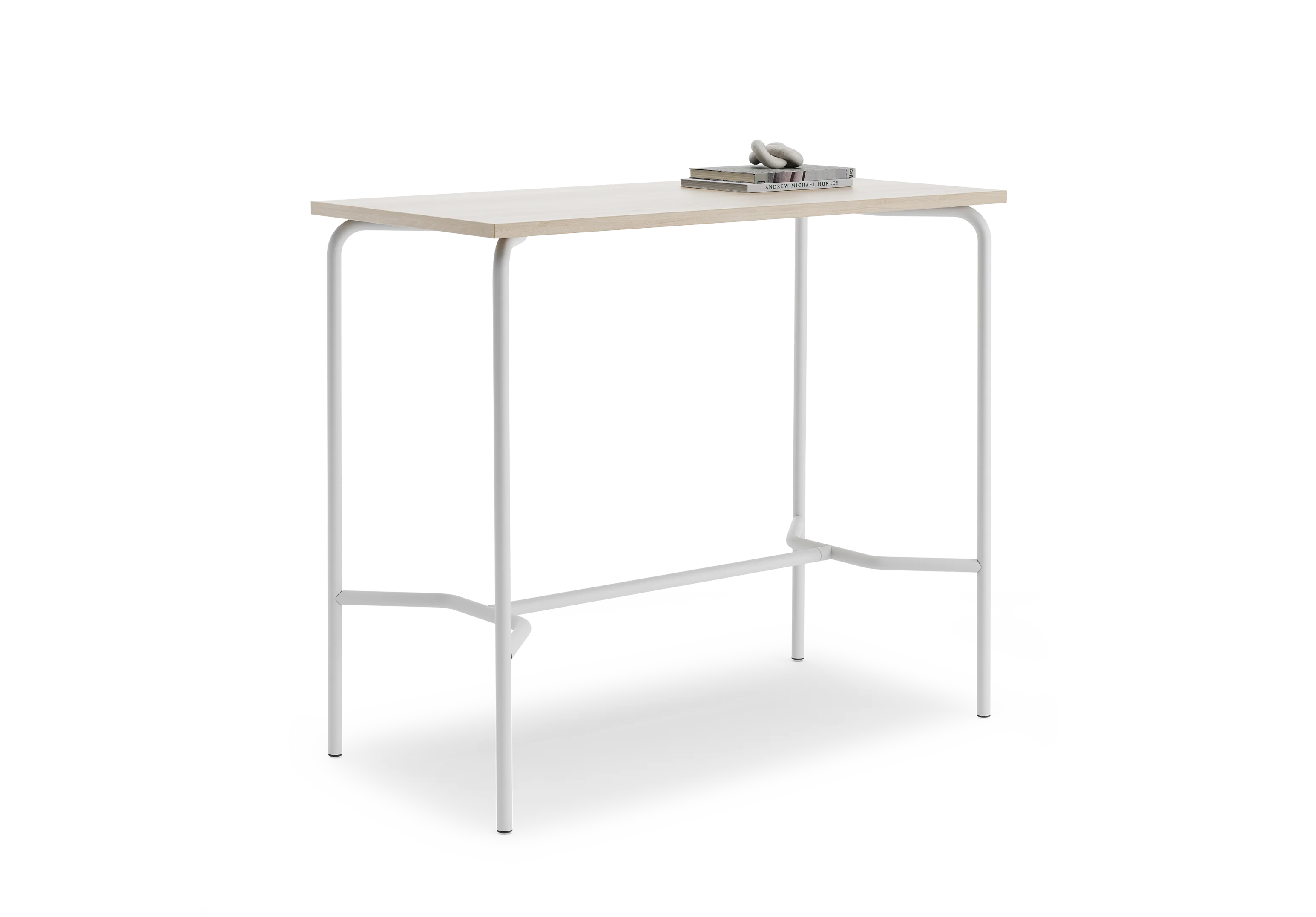 Стол барный GIBKO прямоугольный 140х60 RAL 9016 Акация Лэйклэнд