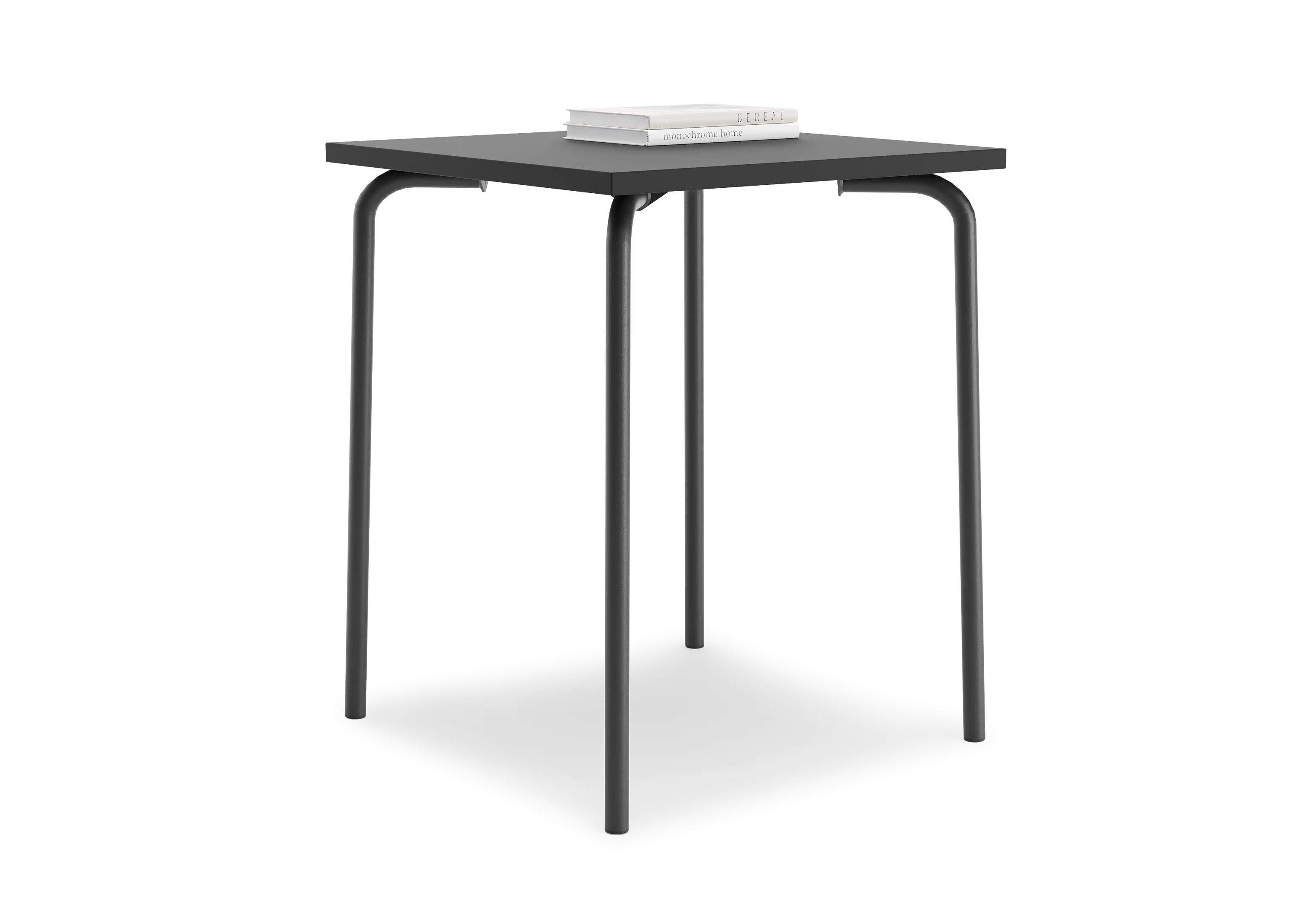 Стол квадратный GIBKO 85х85 RAL 9005, Муар чёрный