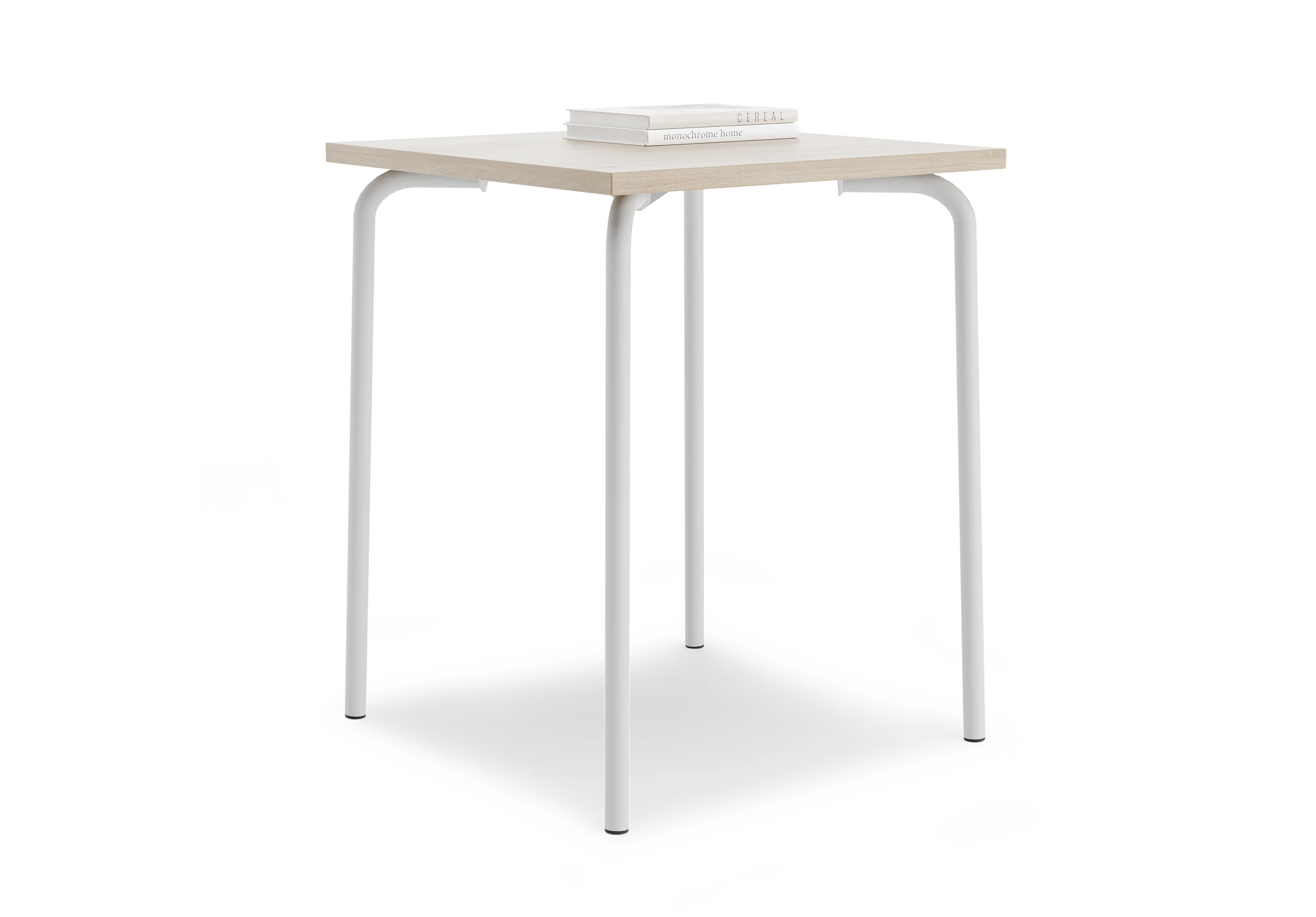 Стол квадратный GIBKO 85х85 RAL 9016, Акация Лэйклэнд