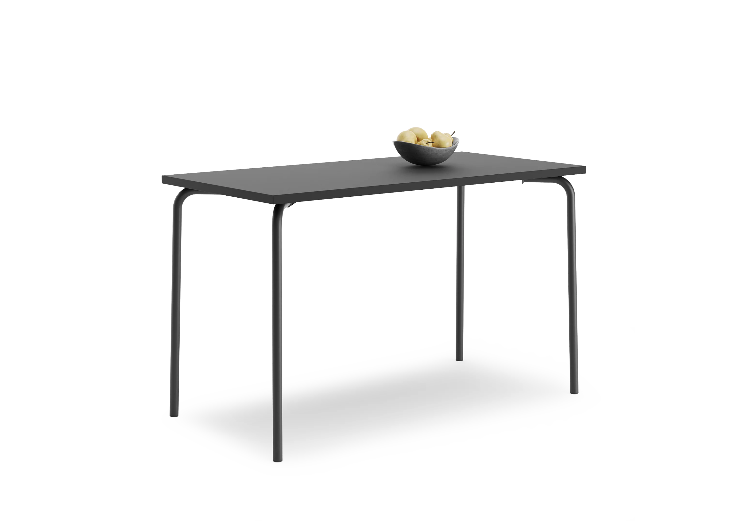 Стол прямоугольный GIBKO 120х60 RAL 9005, Муар чёрный