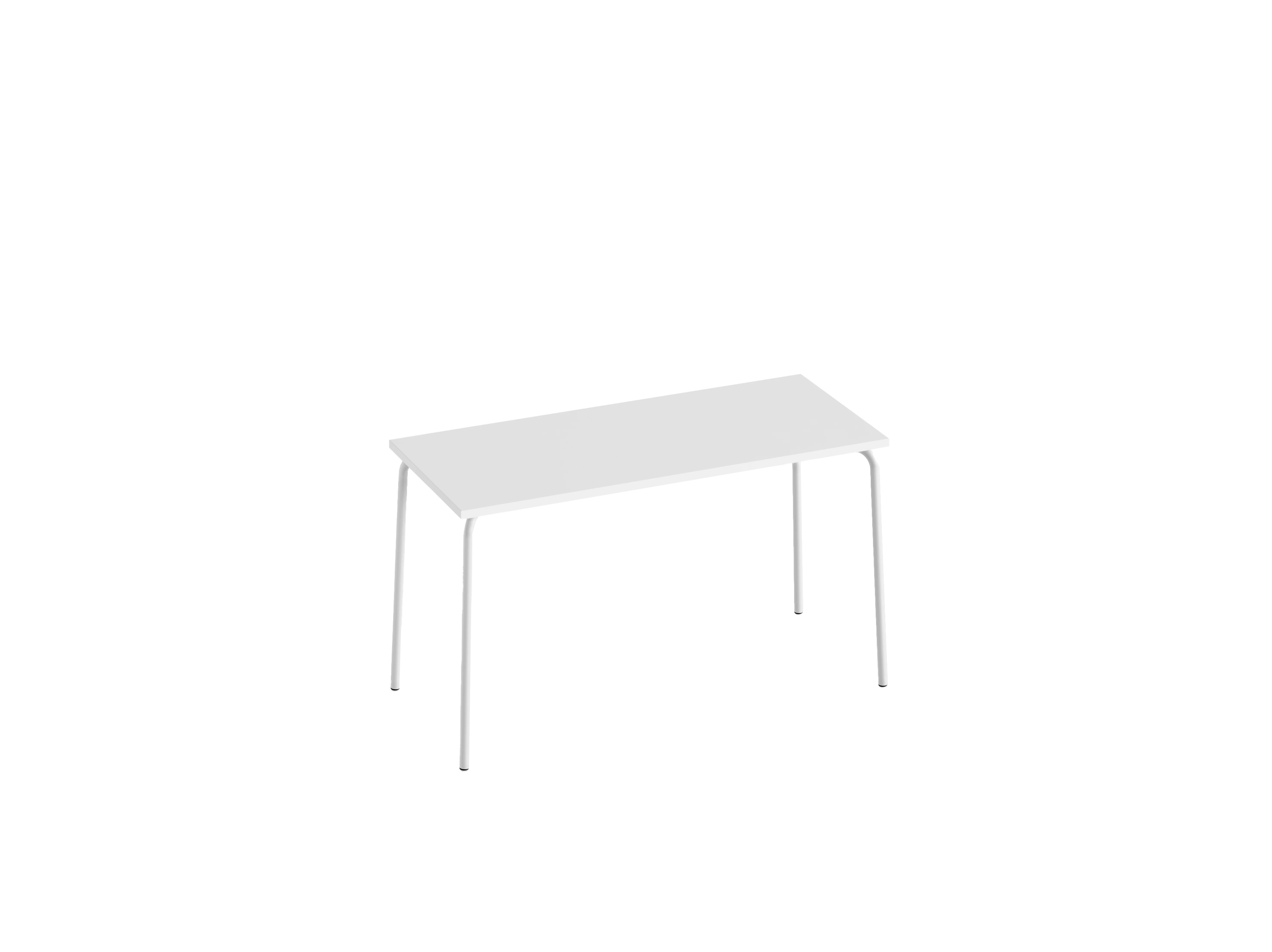 Стол прямоугольный GIBKO 140х60 RAL 9016, Белый премиум