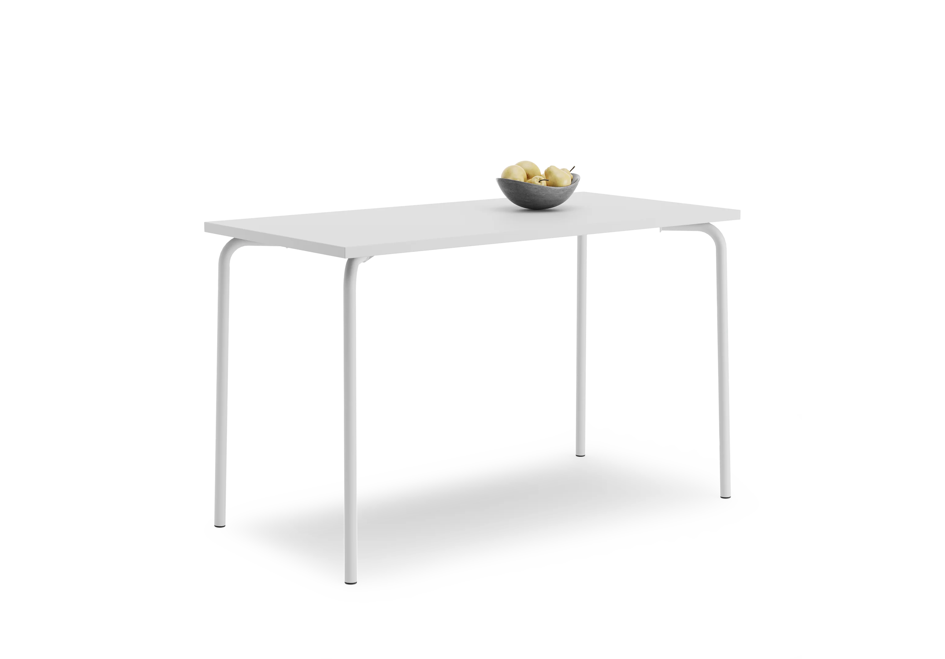 Стол прямоугольный GIBKO 140х60 RAL 9016, Белый премиум