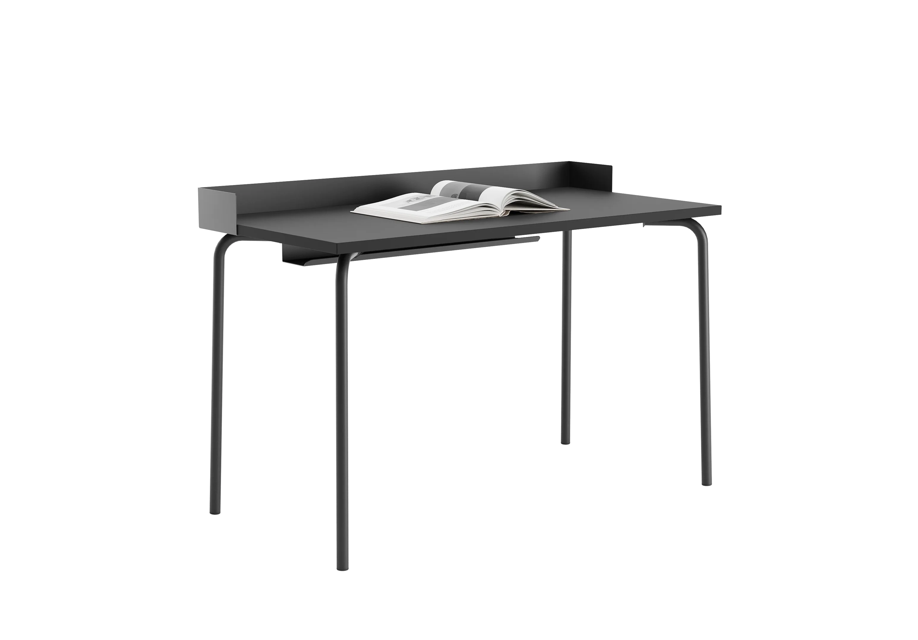 Стол прямоугольный GIBKO с бортиком 140х60  RAL 9005, Муар чёрный