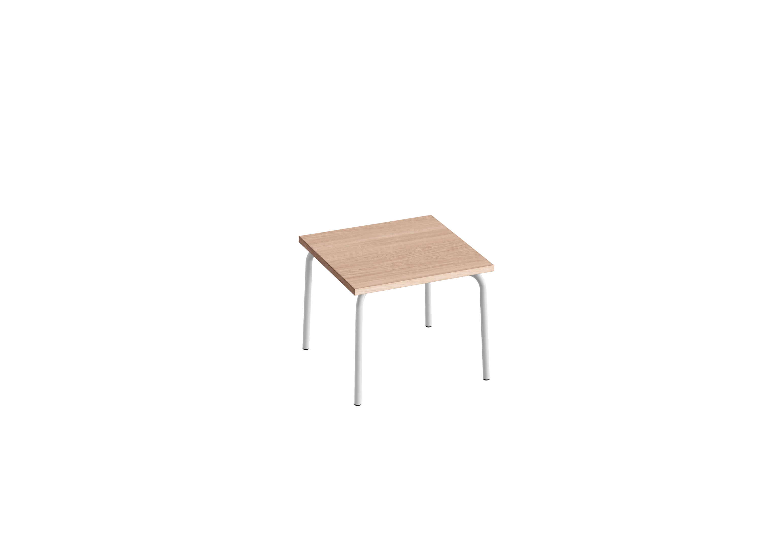 Cтол низкий квадратный GIBKO 60х60 RAL 9016, Акация Лэйклэнд