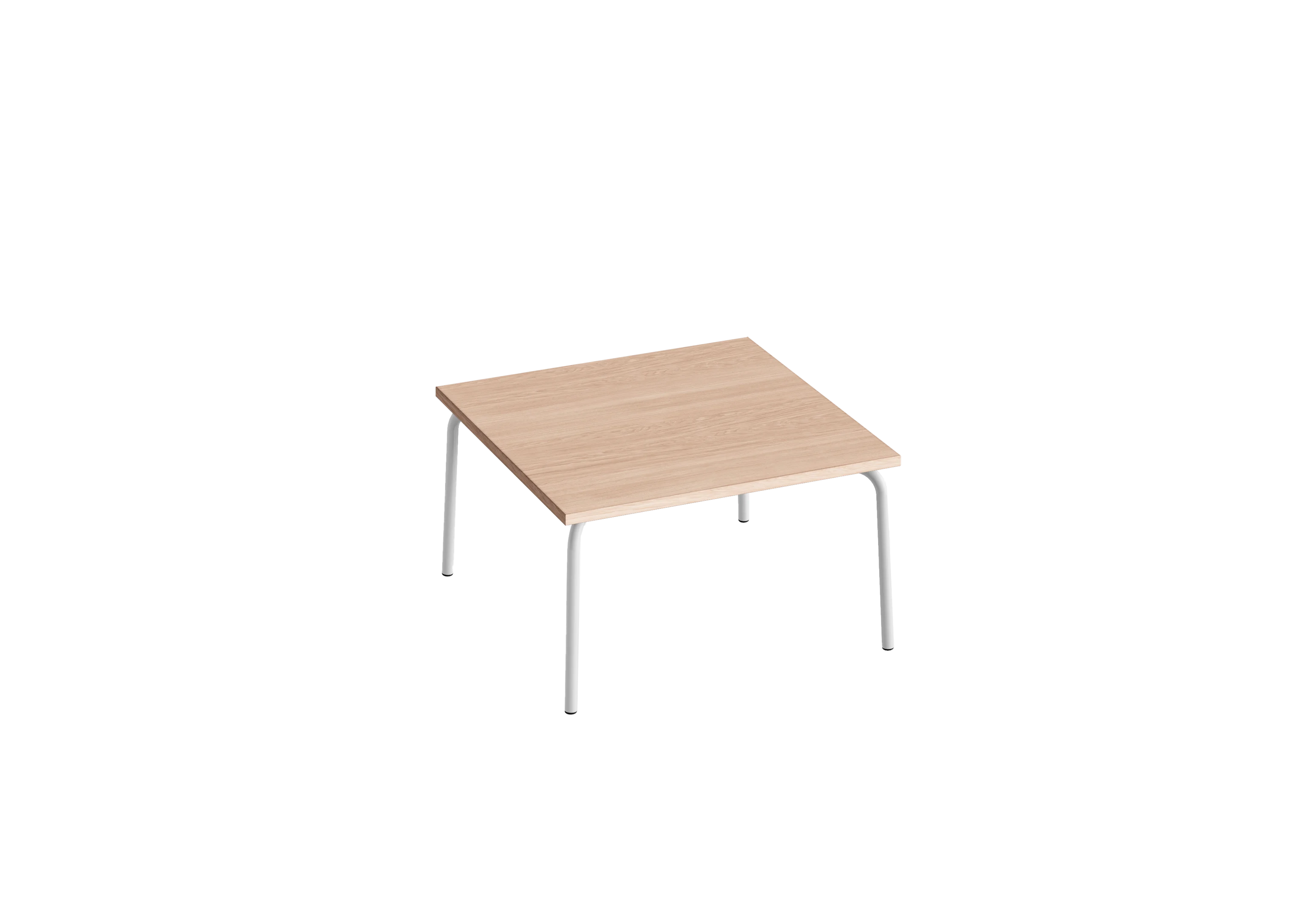 Стол низкий квадратный GIBKO 85х85 RAL 9016, Акация Лэйклэнд