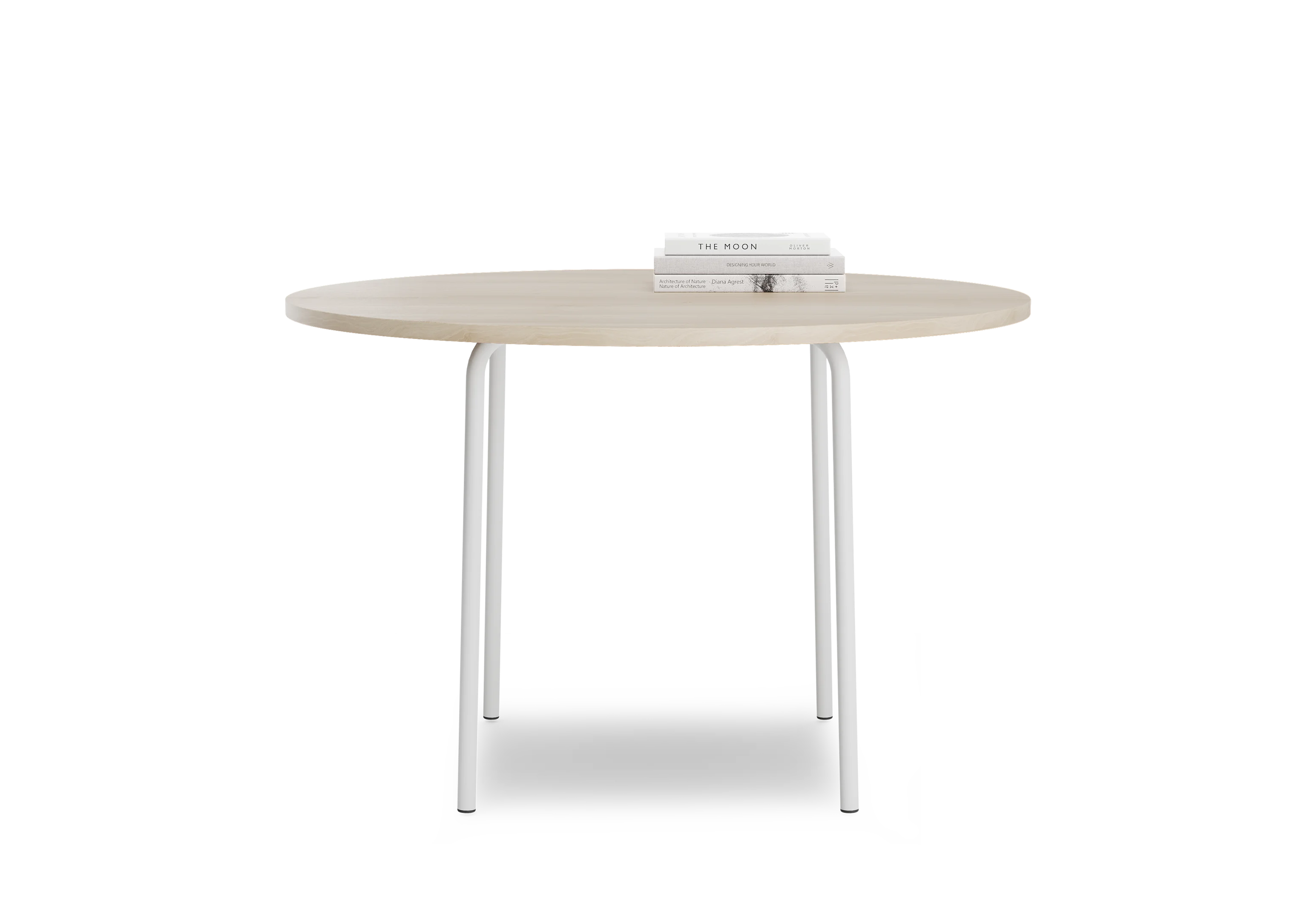 Стол круглый GIBKO 115х115 RAL 9016, Акация Лэйклэнд