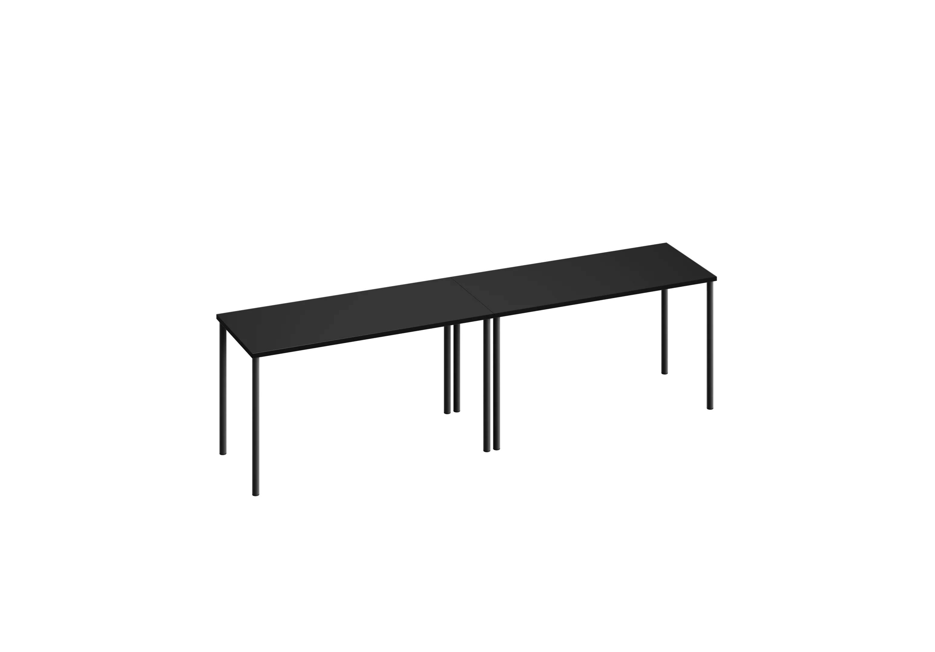 Стол комбинированный-02 PROSTO RAL 9005, Муар чёрный