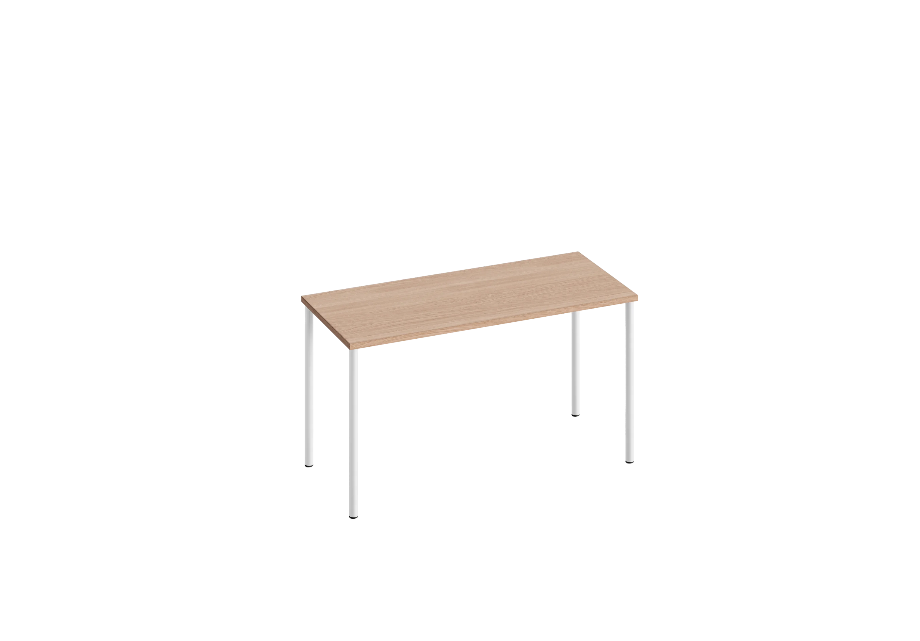 Стол прямоугольный PROSTO 140х60 RAL 9016, Акация Лэйклэнд