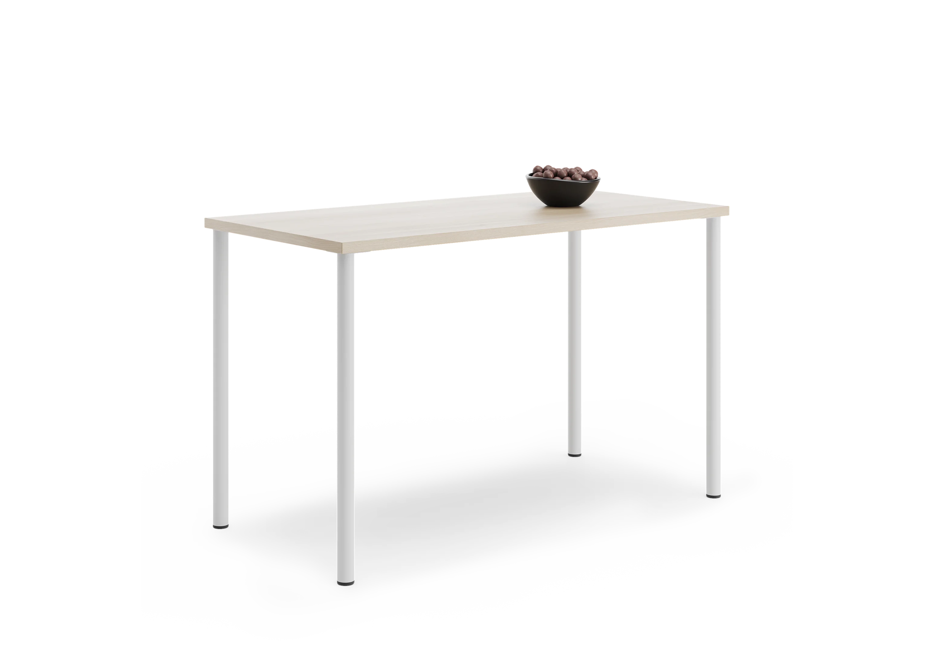 Стол прямоугольный PROSTO 140х60 RAL 9016, Акация Лэйклэнд