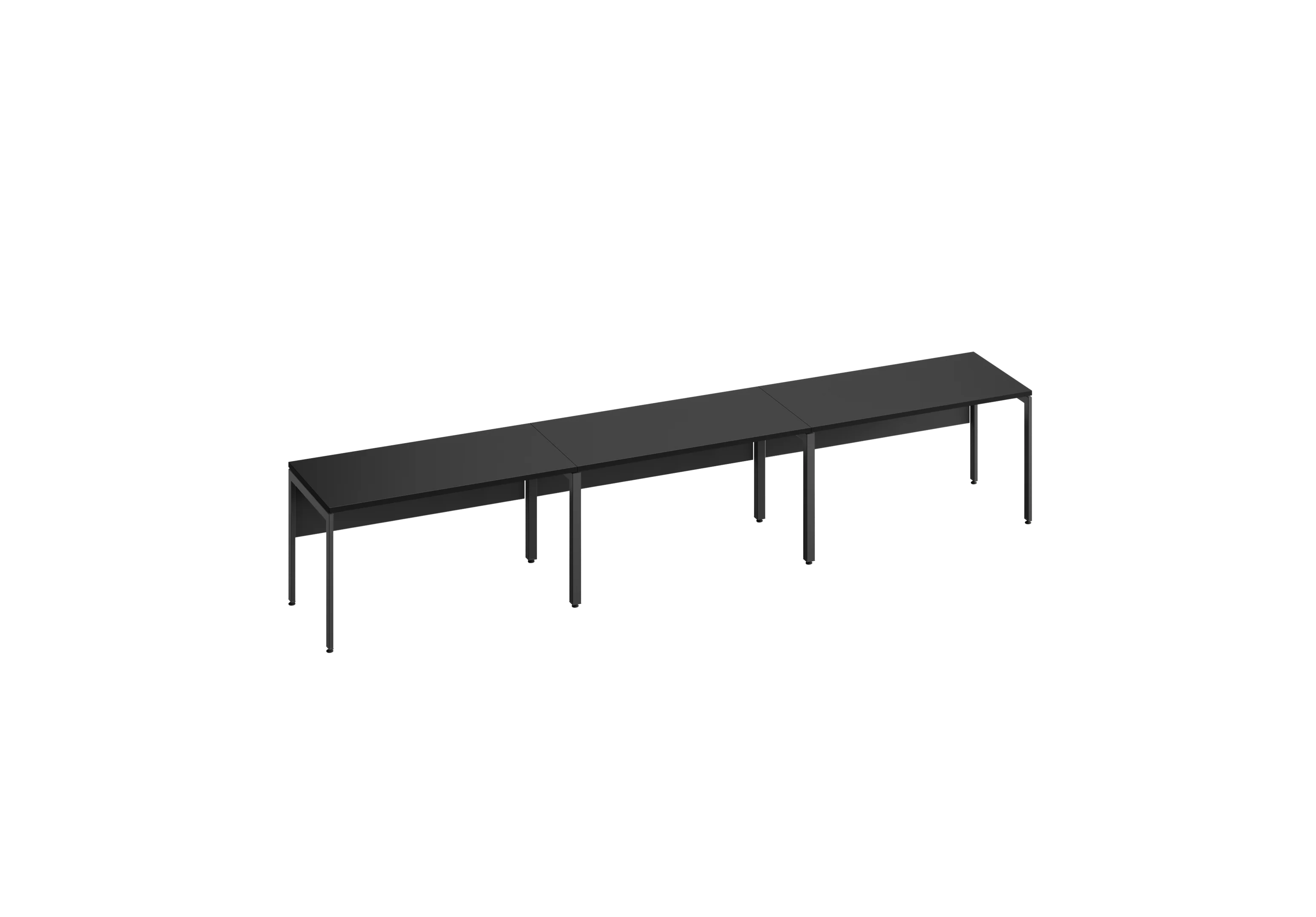Конференц стол D.SYS КС-140х70-01 RAL 9005, Муар чёрный