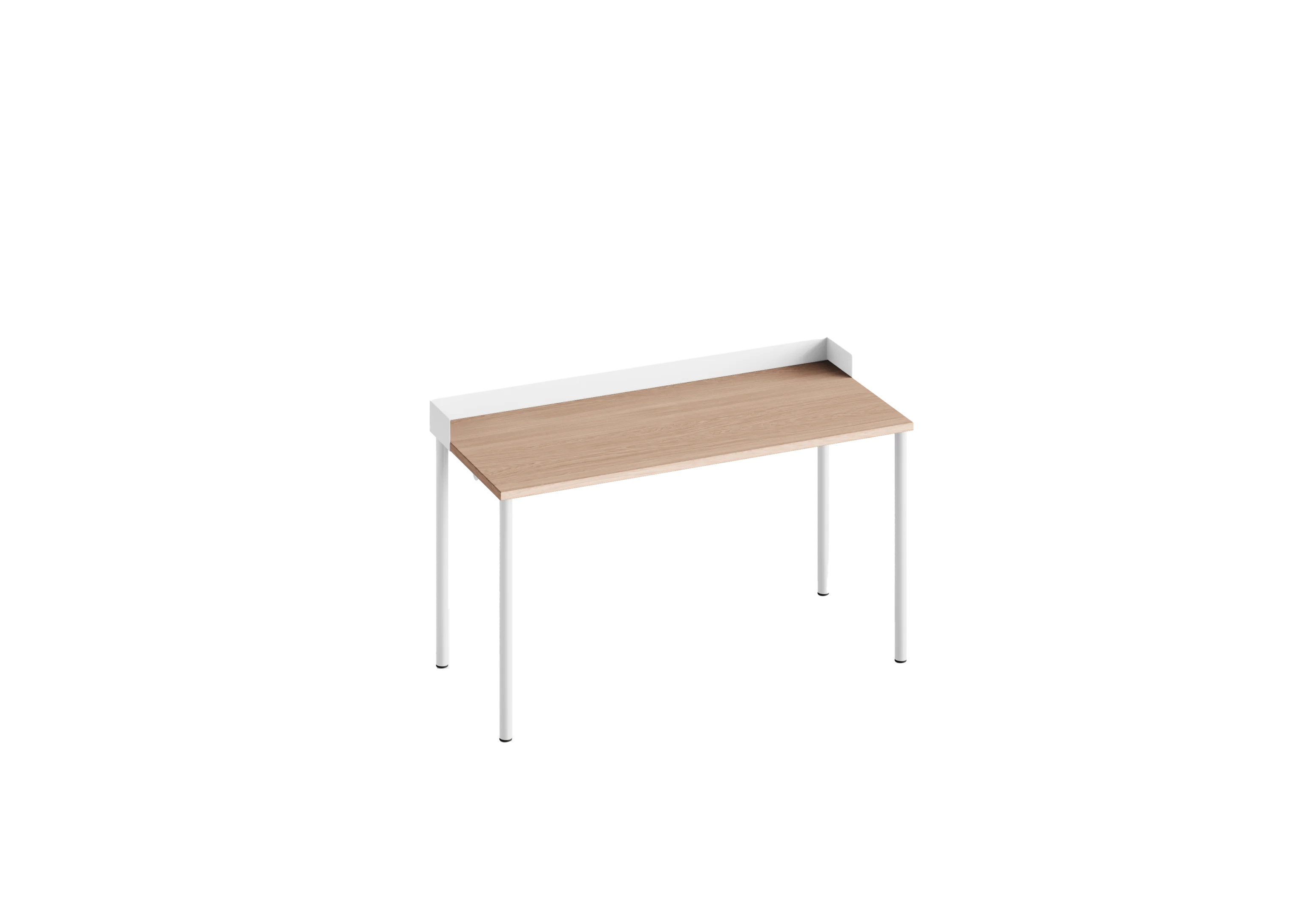 Стол прямоугольный PROSTO с бортиком 140х60 RAL 9016, Акация Лэйклэнд