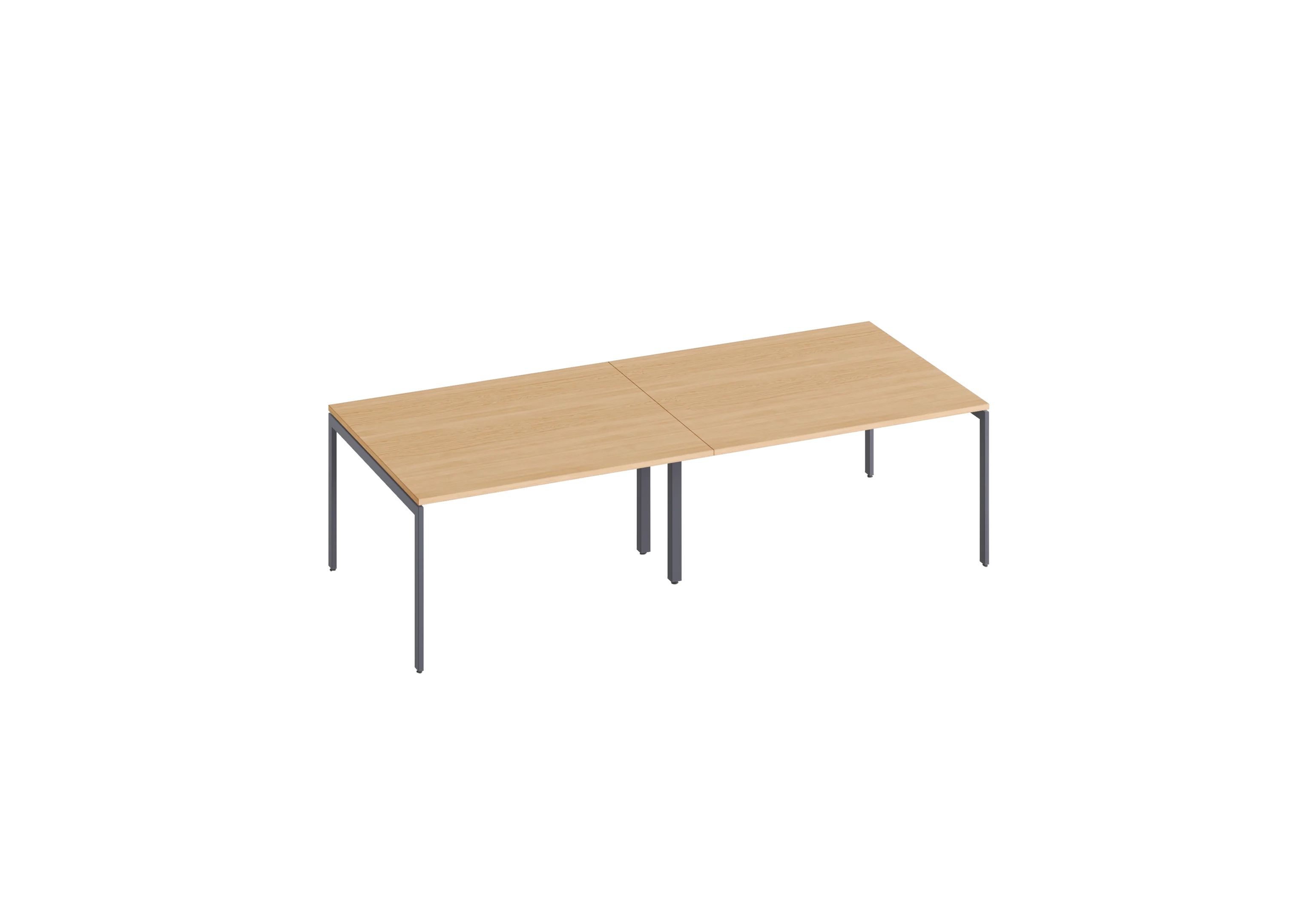 Переговорный стол D.SYS ПС-280х120 RAL 7024, Гикори натуральный