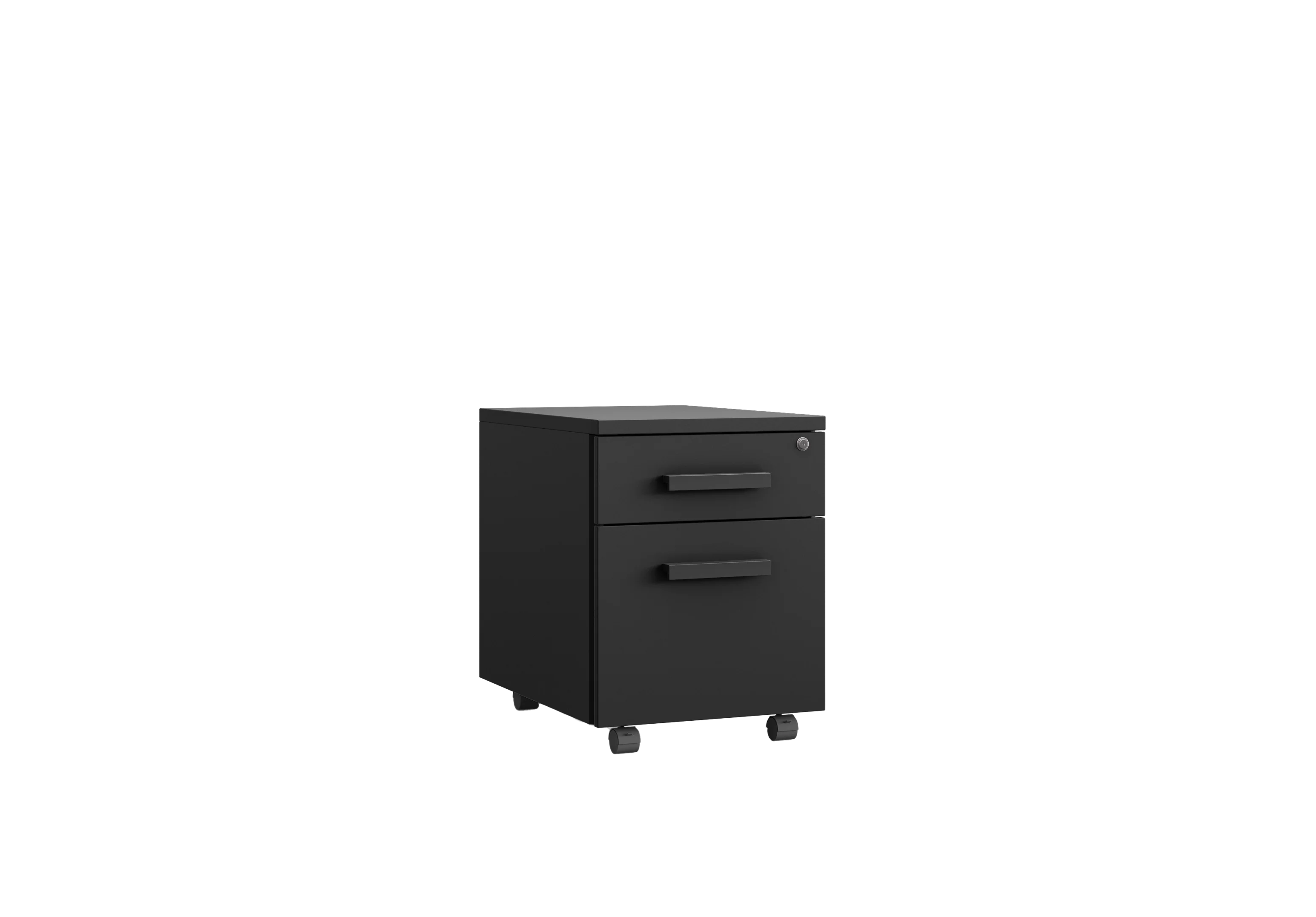 Тумба офисная PUMBA S2 (с ручками) RAL 9005, Муар чёрный