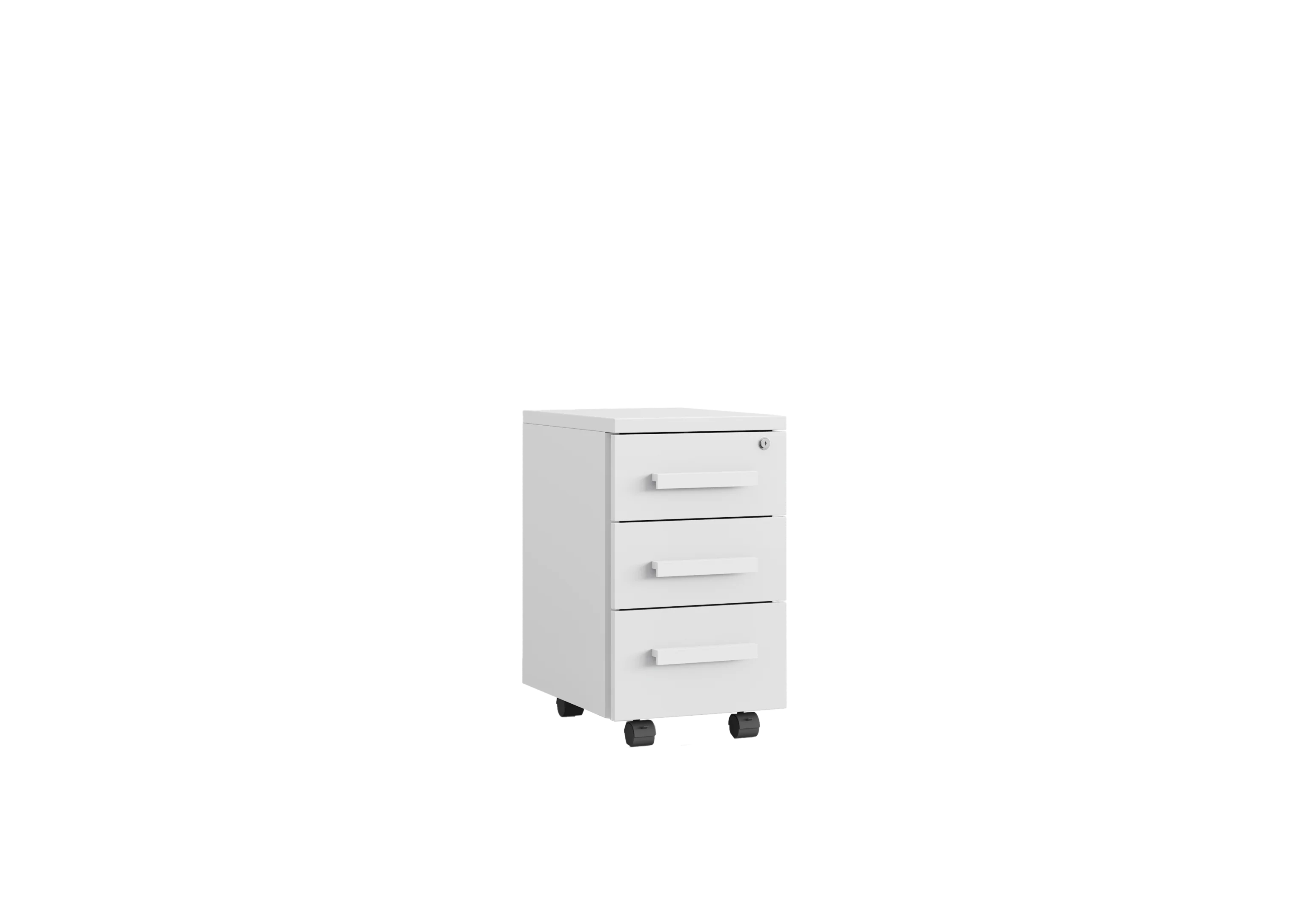 Тумба офисная TIMON  S3 (с ручками) RAL 9016, Белый премиум