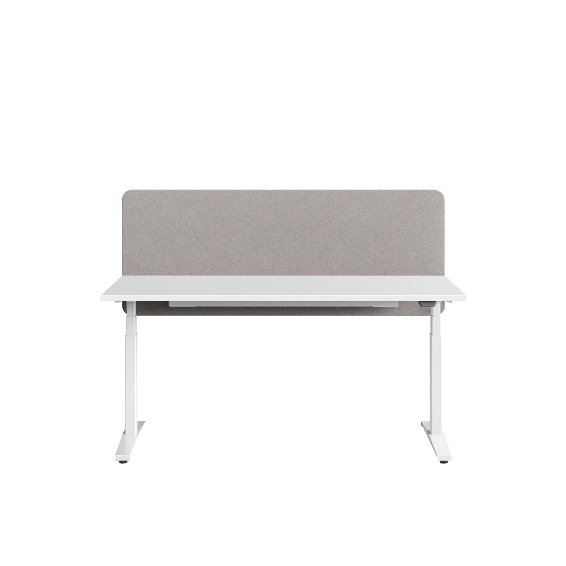 Стол регулируемый механически LVL UP P-03-180х80 RAL 9016, Белый премиум