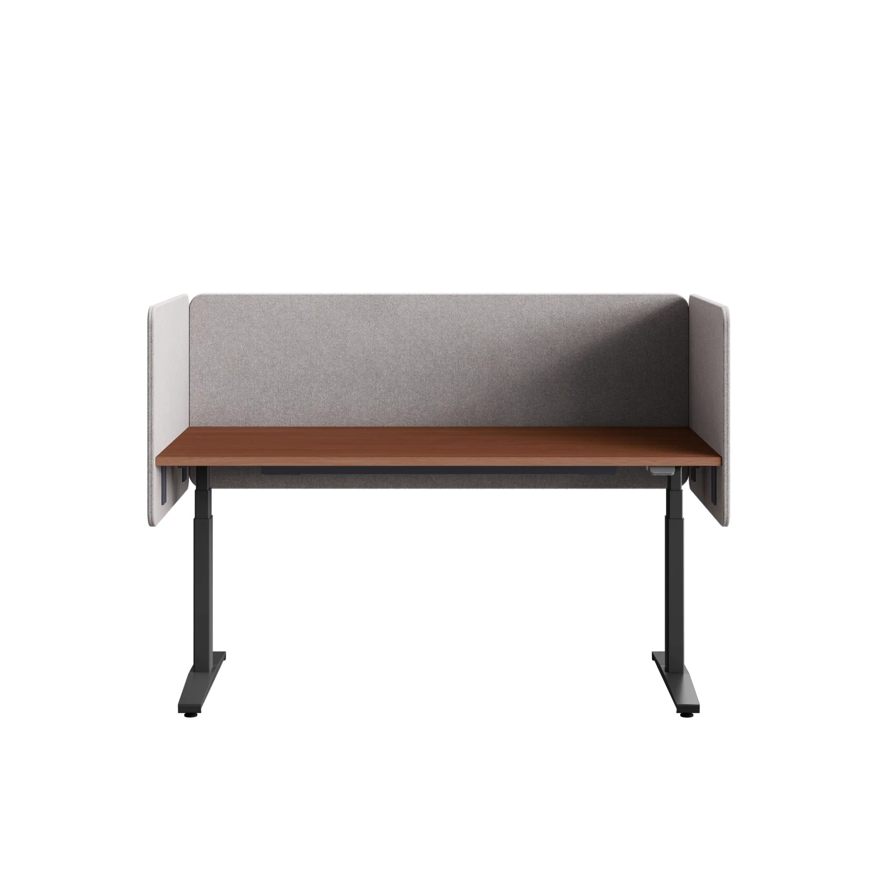 Стол регулируемый механически LVL UP P-04-140х70 RAL 9005, Орех Дижон натуральный