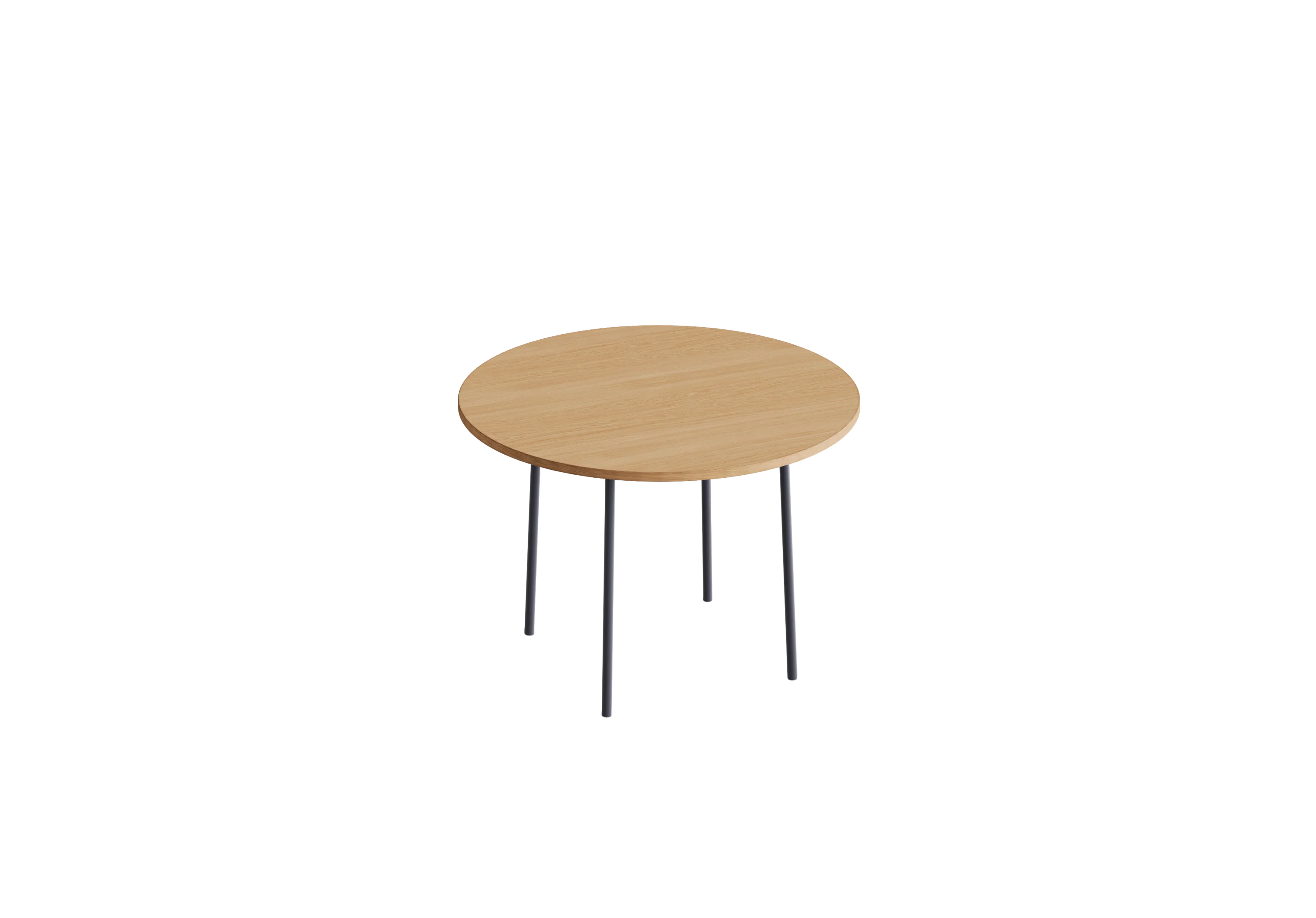 Стол круглый GIBKO 115х115 RAL 7024, Гикори натуральный