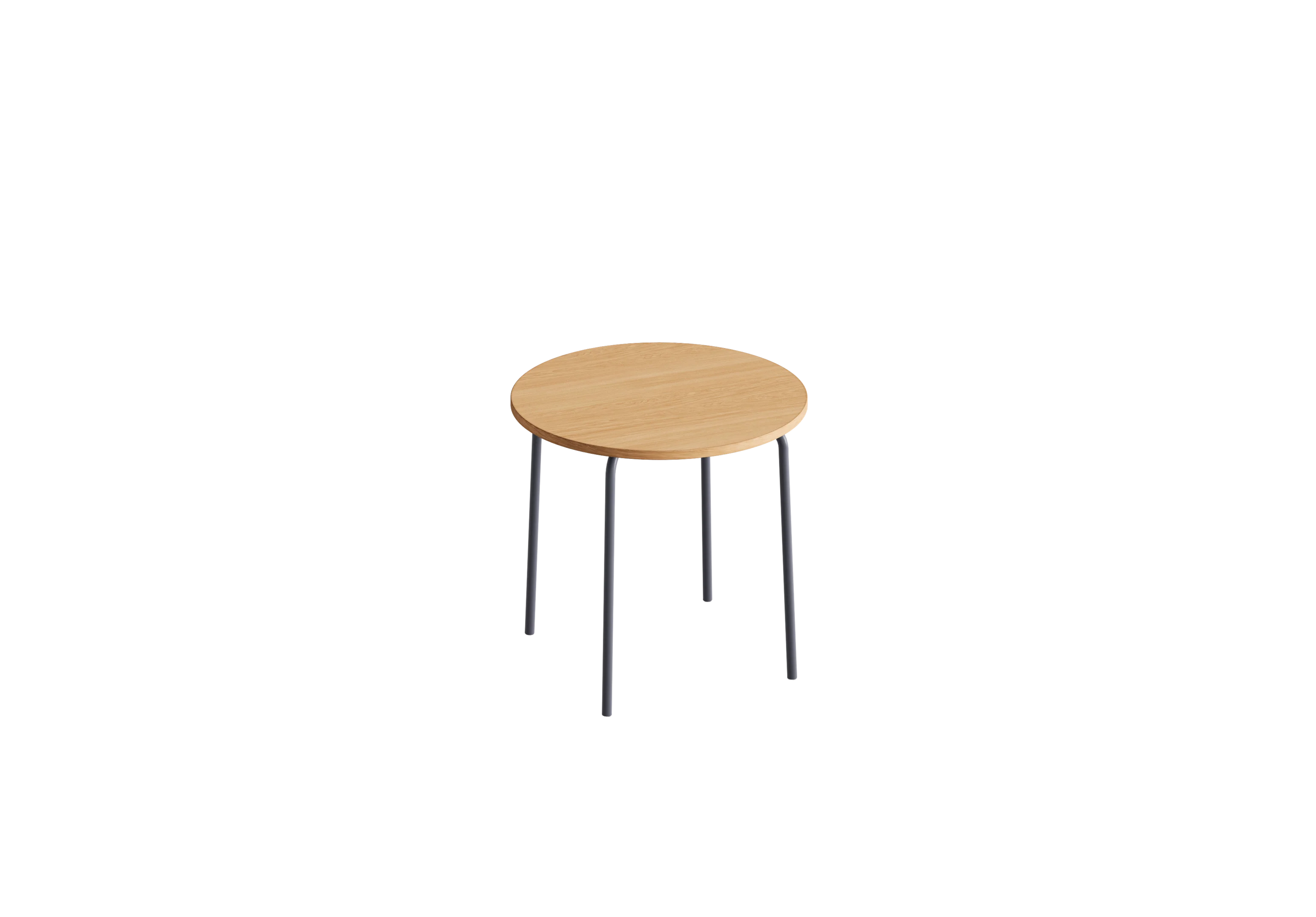 Стол круглый GIBKO 60х60 RAL 7024, Гикори натуральный
