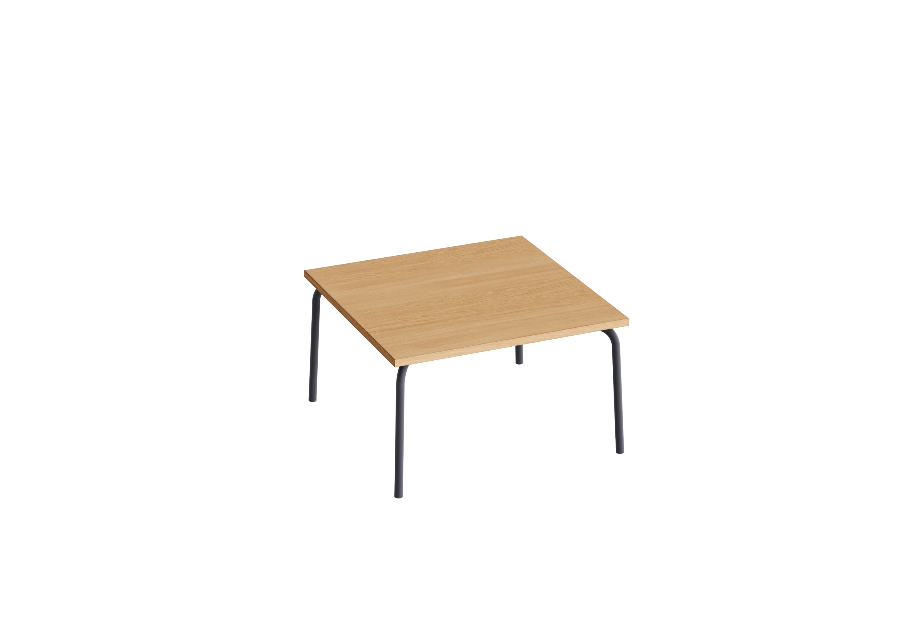 Стол низкий квадратный GIBKO 85х85 RAL 7024, Гикори натуральный