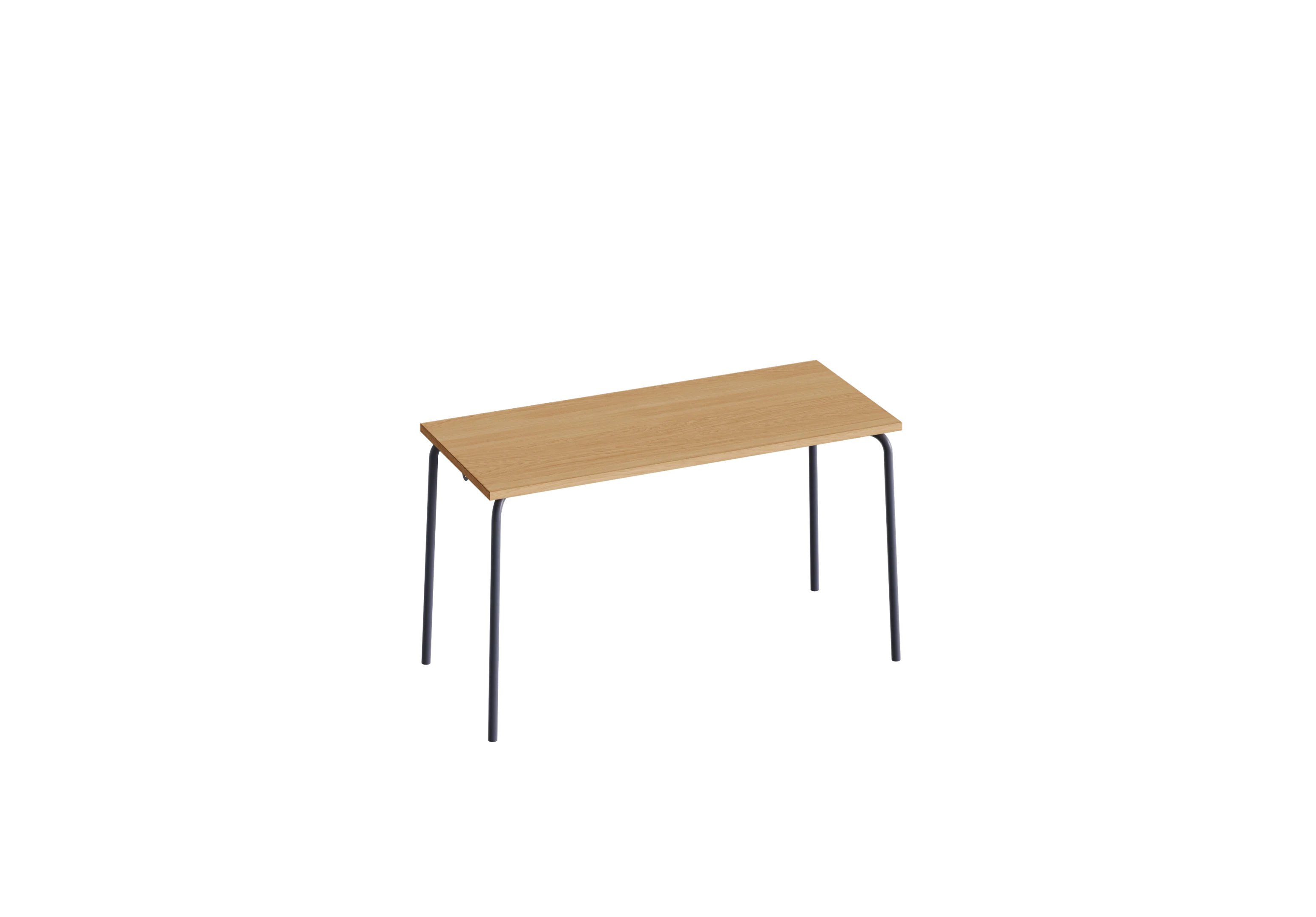Стол прямоугольный GIBKO 140х60 RAL 7024, Гикори натуральный