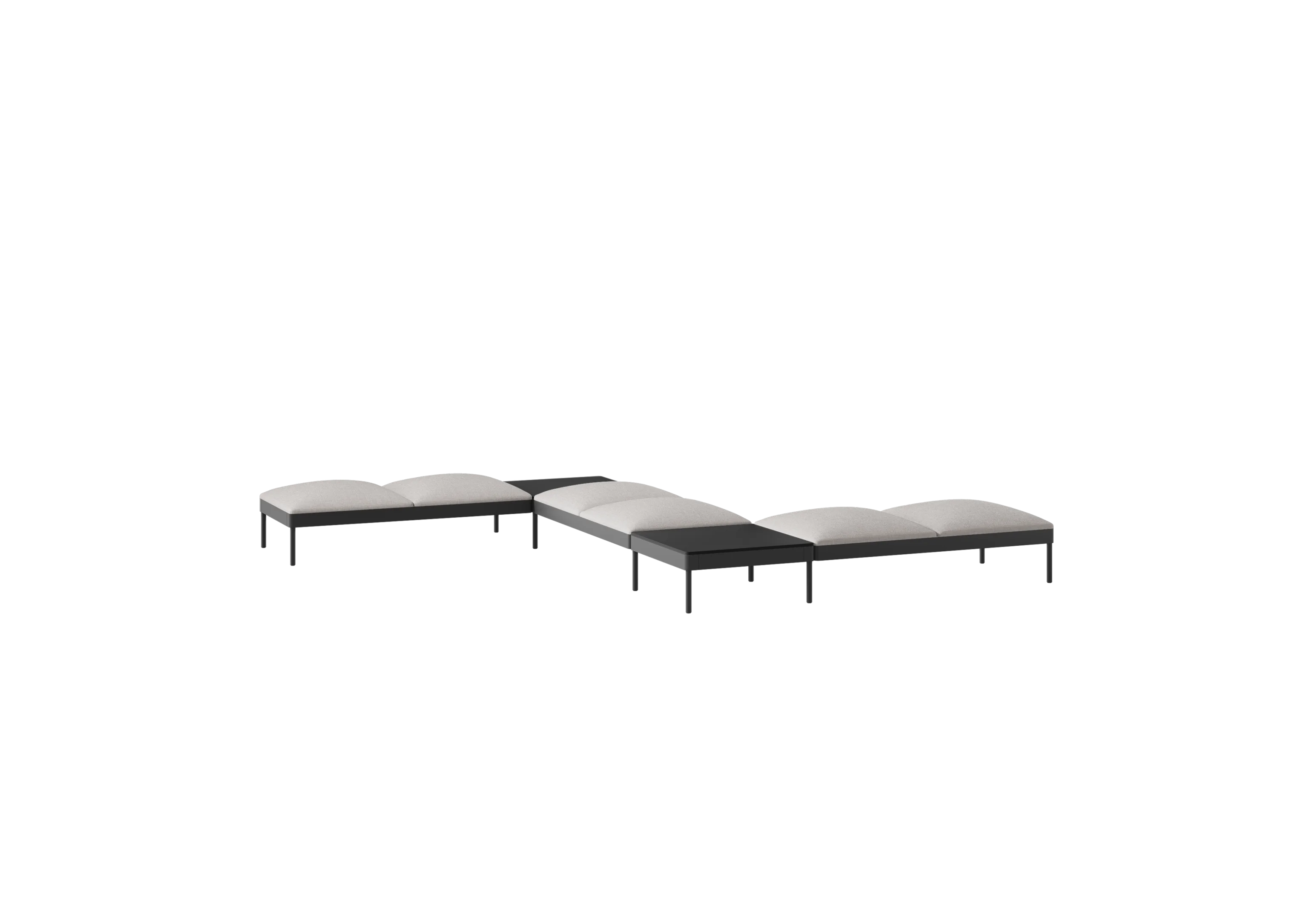 Скамья 6-местная с двумя столешницами NAURA, 502-b002
