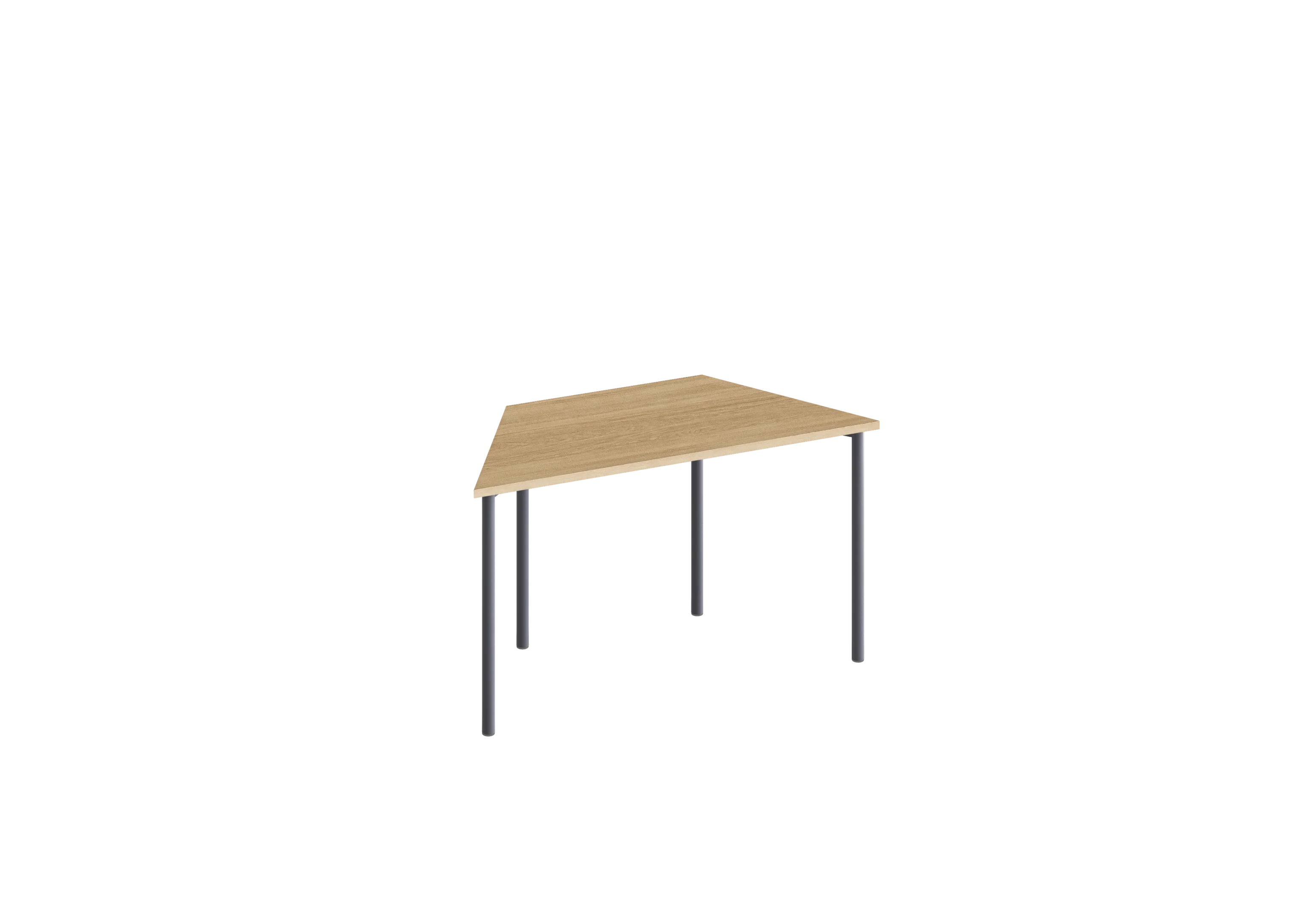 Стол TR PROSTO 120х60 RAL 7024, Гикори натуральный