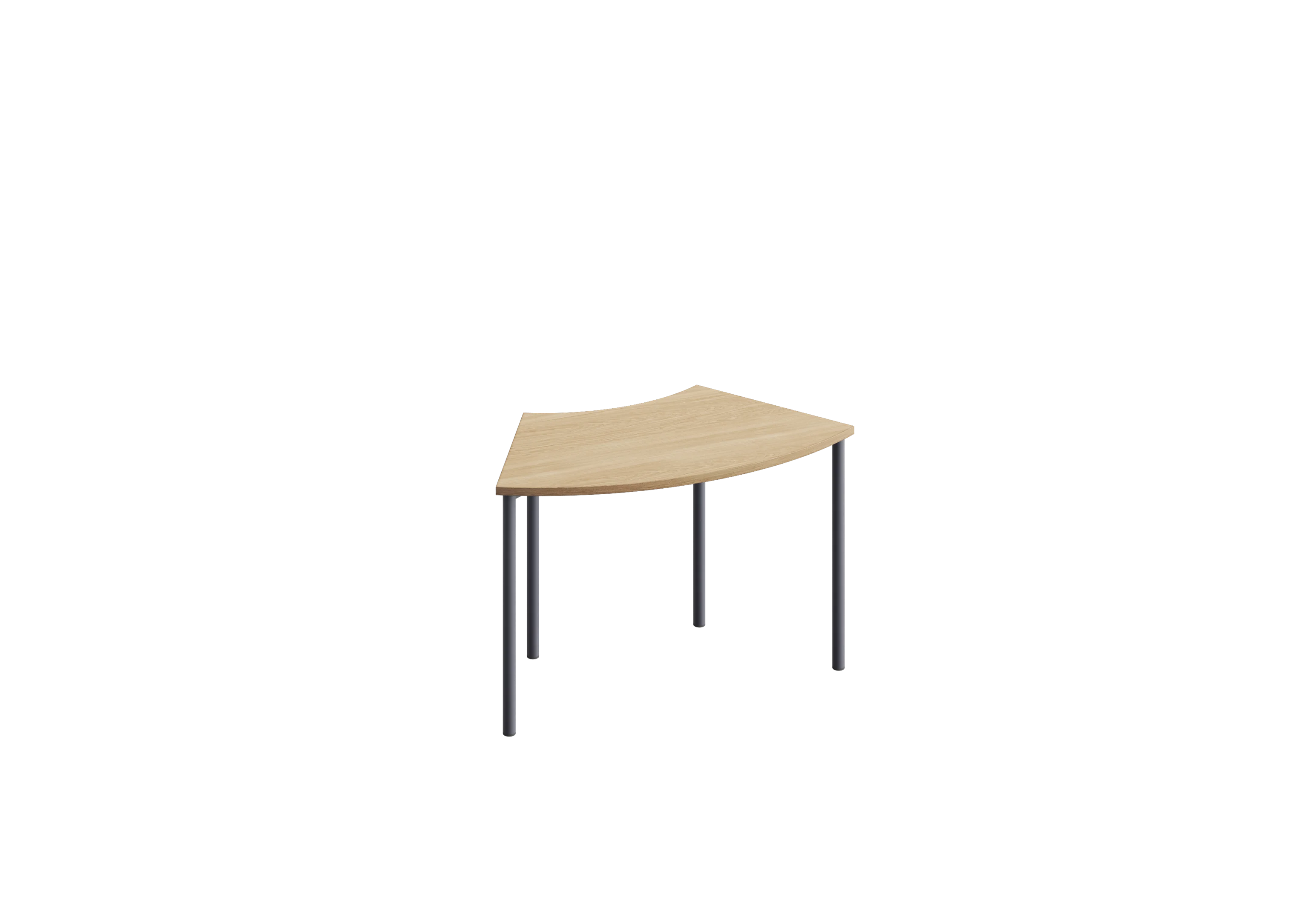 Стол U PROSTO 120х60 RAL 7024, Гикори натуральный