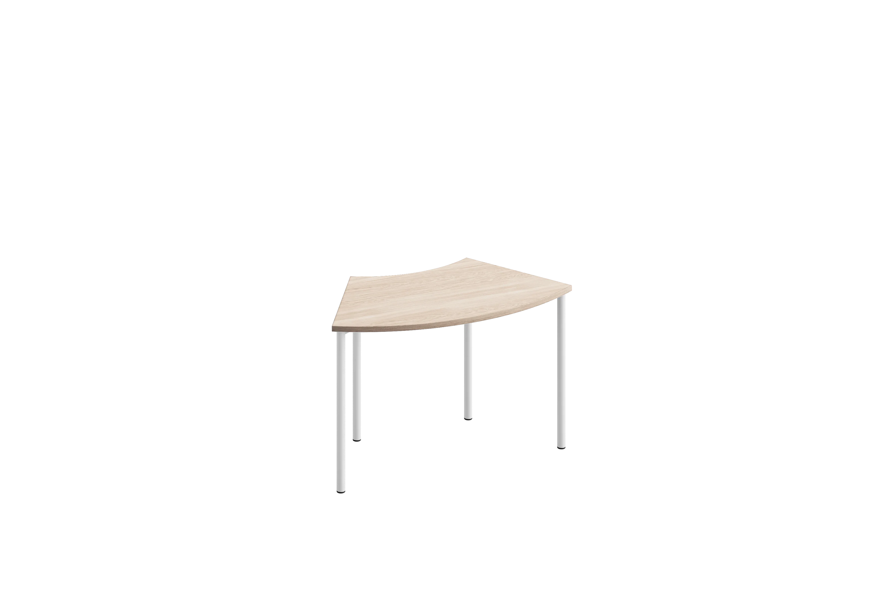 Стол U PROSTO 140х70 RAL 9016, Акация Лэйклэнд
