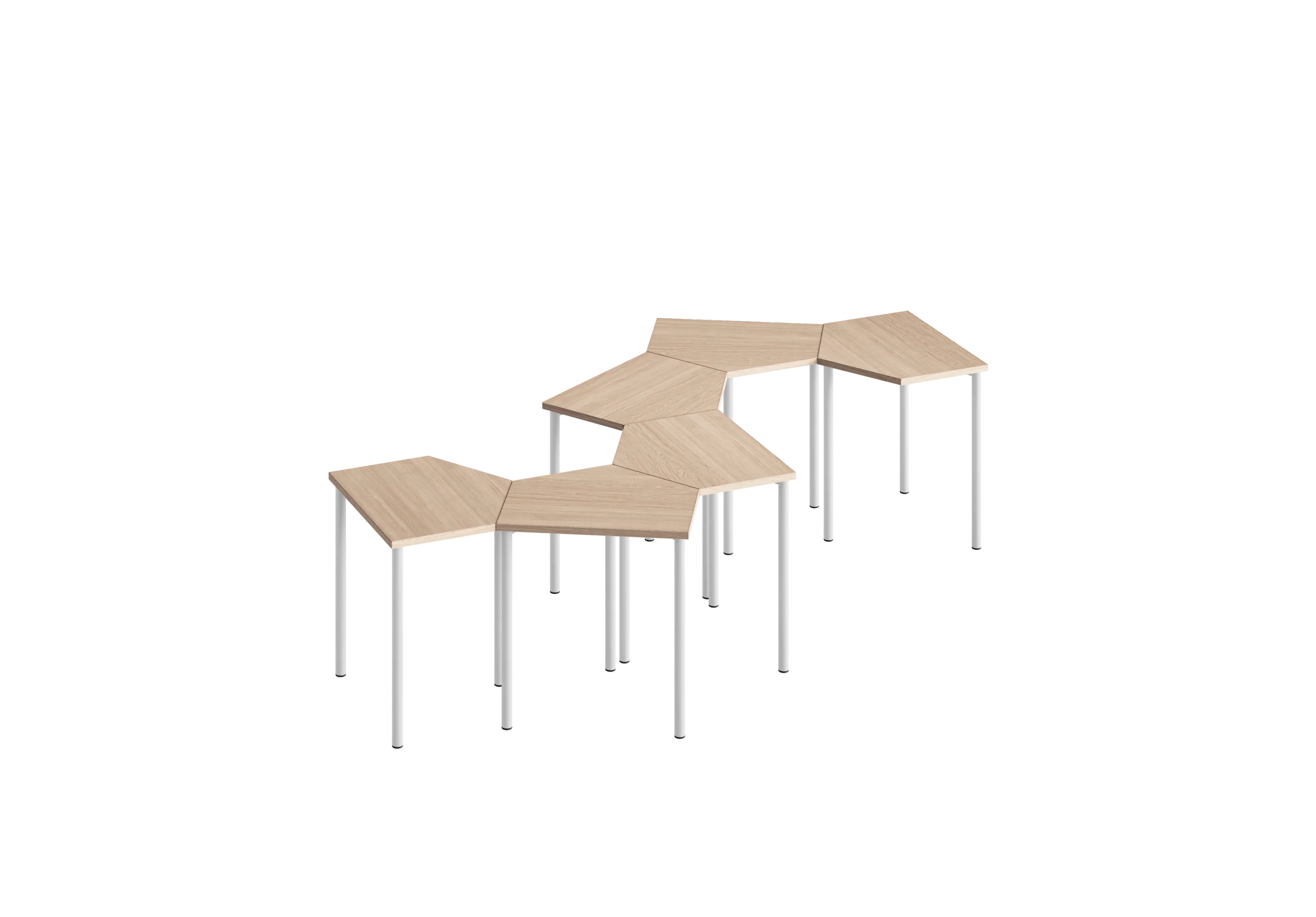 Стол комбинированный-S PROSTO RAL 9016, Акация Лэйклэнд