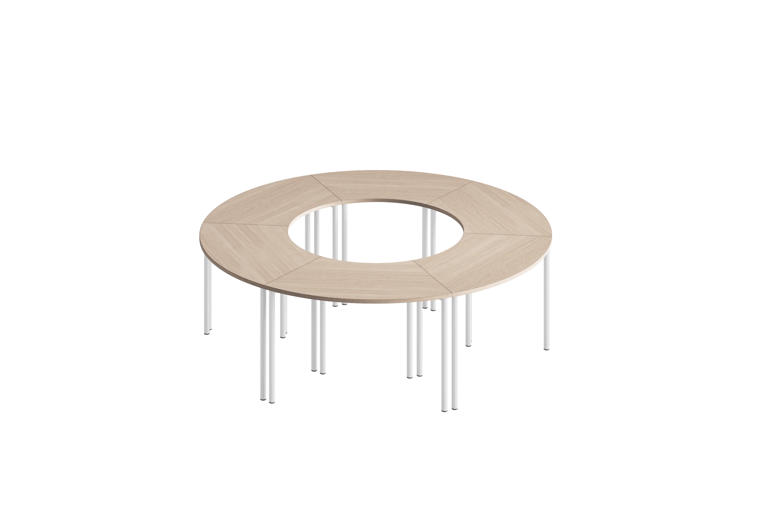 Стол комбинированный-U-6 PROSTO  RAL 9016, Акация Лэйклэнд