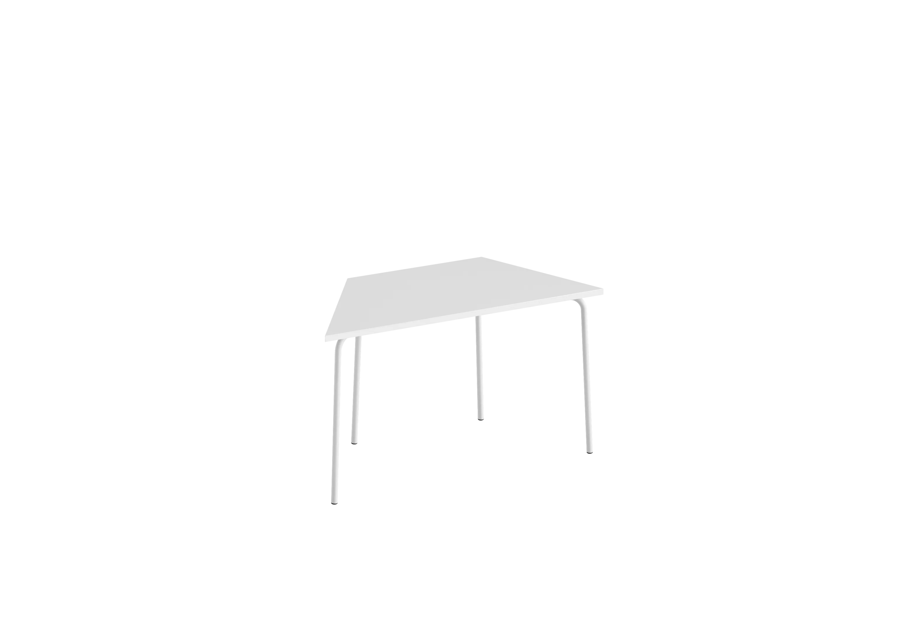 Стол TR GIBKO 140х70 RAL 9016, Белый премиум