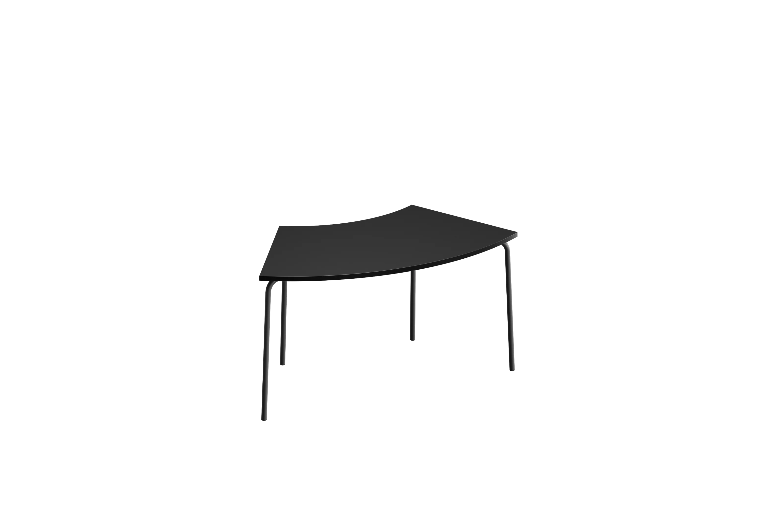 Стол U GIBKO 120х60 RAL 9005, Муар чёрный