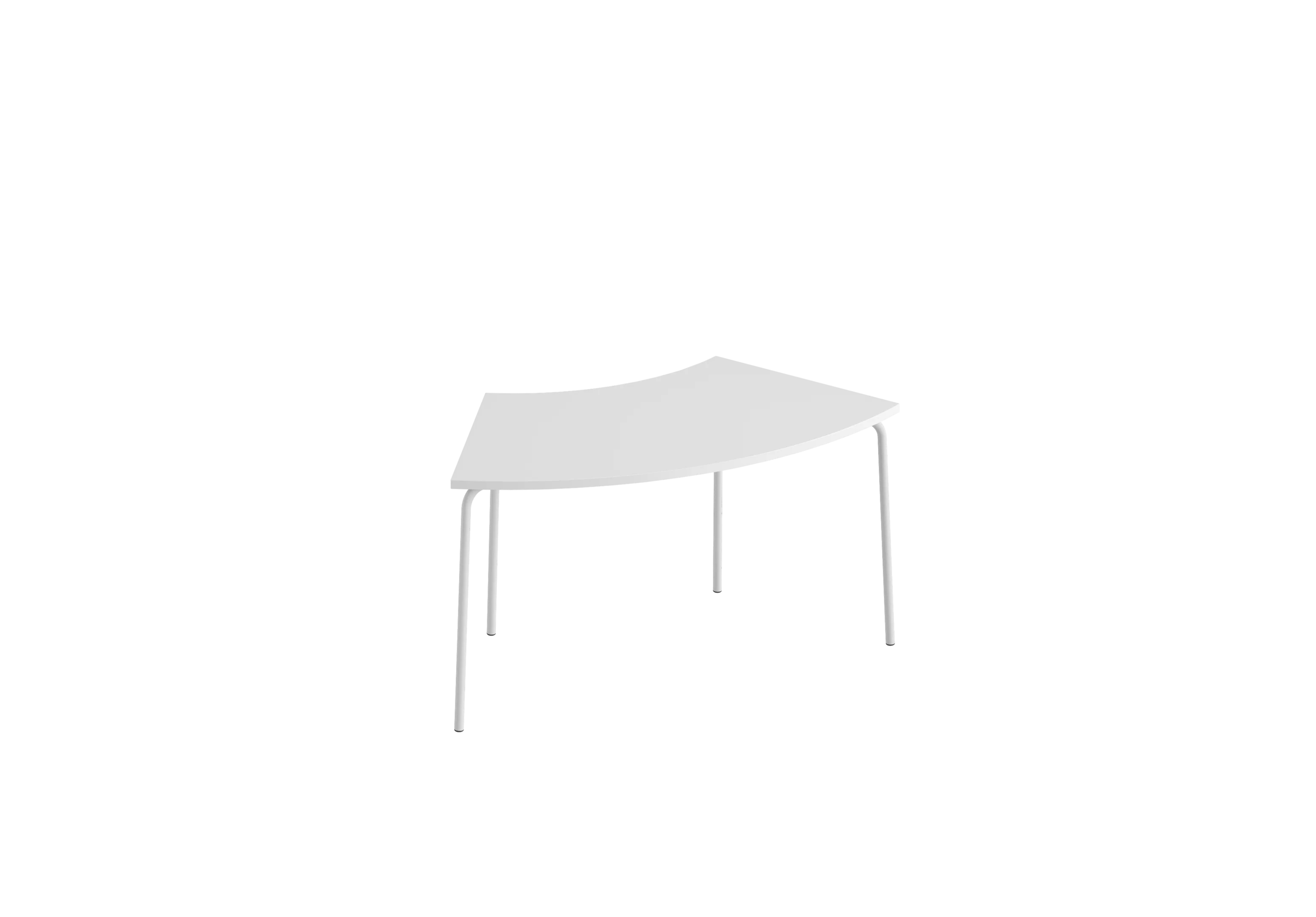 Стол U GIBKO 120х60 RAL 9016, Белый премиум