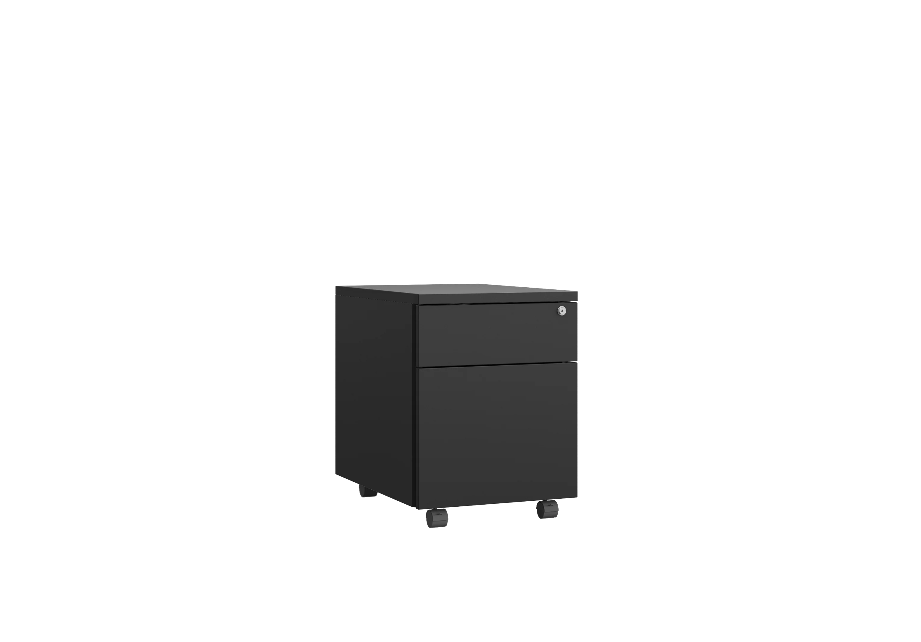 Тумба офисная PUMBA S2 RAL 9005, Муар чёрный