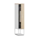 Локер гардеробный OASYS ЛГ-40х1, RAL 9016, Дуб Бардолино натуральный